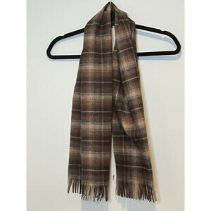 Pendleton Brown Plaid Scarf